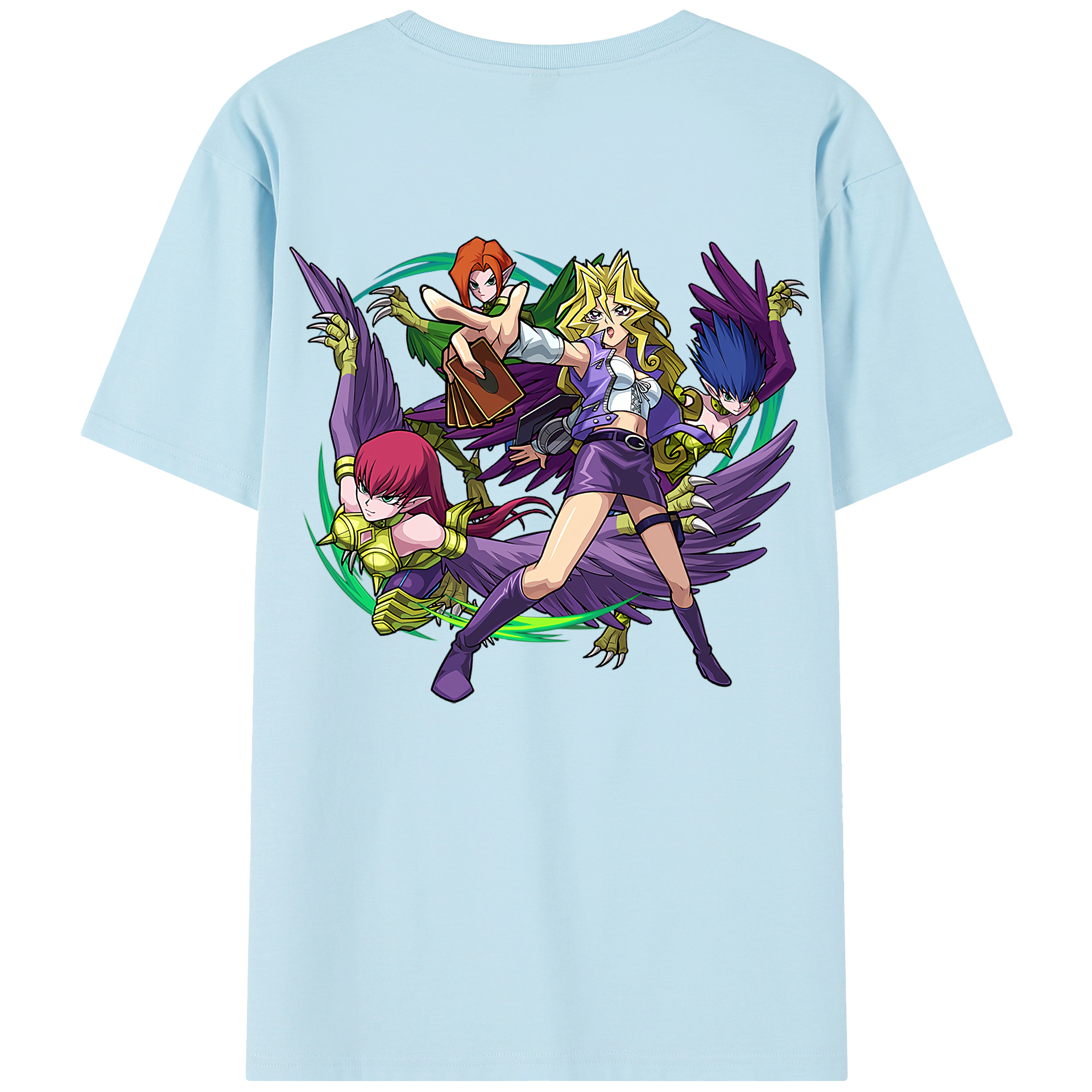 （画像用） 遊☆戯☆王 Yu-Gi-Oh! 綿100％半袖Tシャツ（背面プリント）